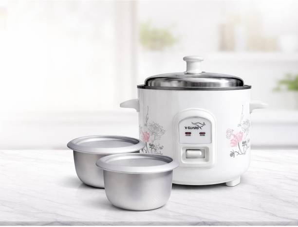 V-Guard VRC 0.6- 300w - 5yrs Element Warranty - Keep Warm Function - Electric Rice Cooker