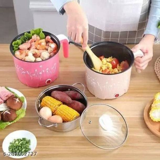 Radhe Electric Mini Cooker Steamer Cook pots for Cook Noodles/hot Pot/Rice Maker W103 Rice Cooker, Egg Cooker, Egg Boiler, Deep Fryer, Electric Pressure Cooker, Travel Cooker