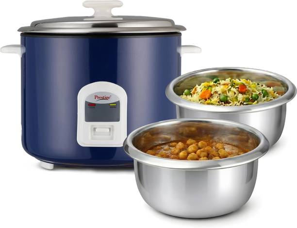 Prestige Cute 2.8-2SS Open Type|Stainless Steel Cooking Pan 2U|Cook Upto 1.7Kg Of Rice Electric Rice Cooker