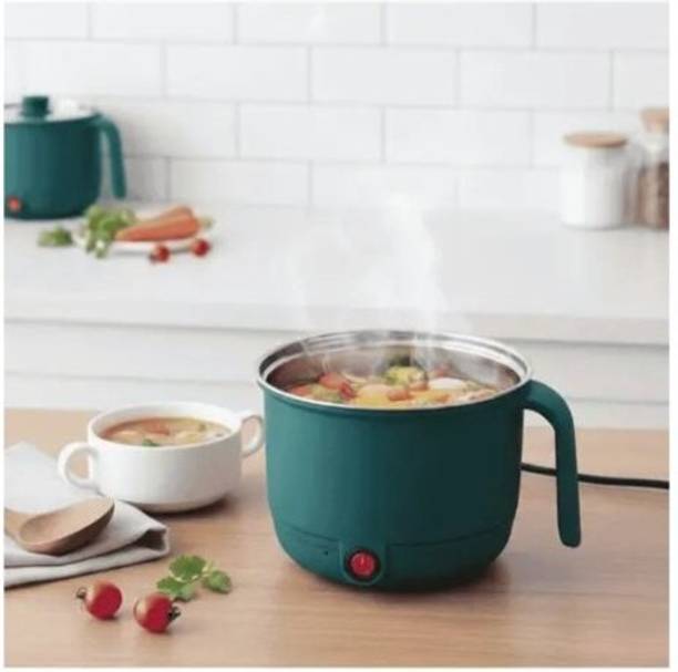 Bcoatenterprise 1.5 later mini cooking pot Slow Cooker, Rice Cooker, Food Steamer, Travel Cooker