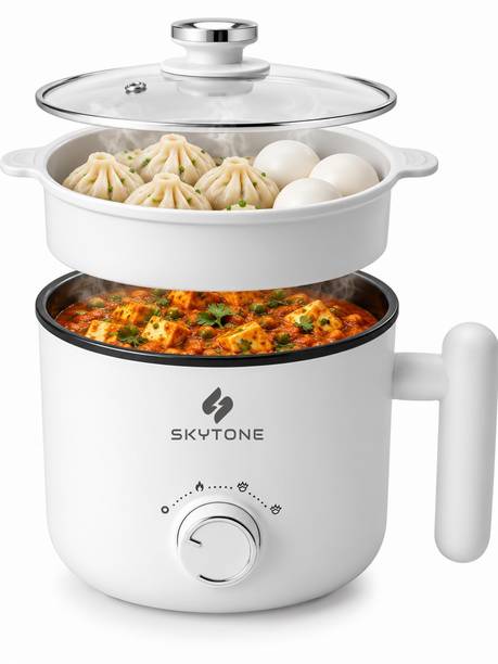 SKYTONE Electric multipurpose Cooker Rice Cooker, Egg Boiler, Egg Cooker, Food Steamer, Travel Cooker