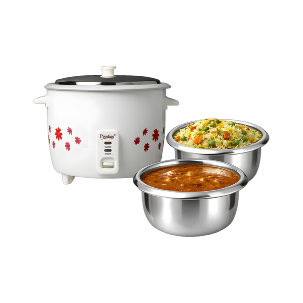 Prestige PRWO 1.8-2 Electric Rice Cooker with Steaming Feature