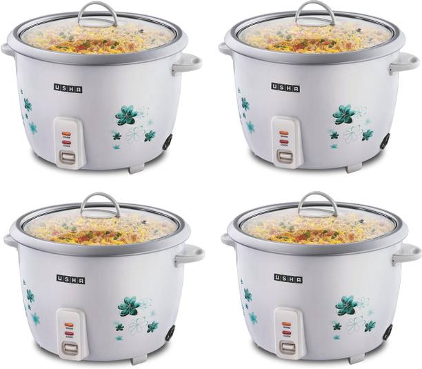 USHA RC28GS1 ( Pack of 4 ) Steamer 1000 Watt Electric Rice Cooker