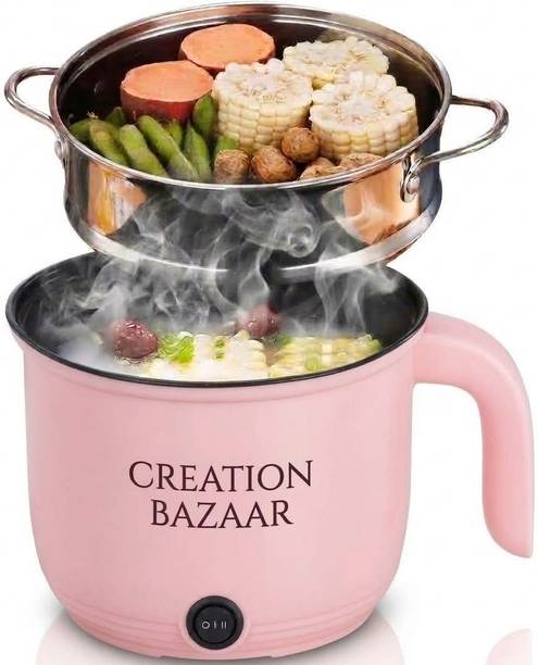 CREATION BAZAAR Egg Boiling Cooker full Automatic Non-Stick Cooker Travel Mini Rice Cook Rice Cooker, Travel Cooker, Egg Boiler, Egg Cooker