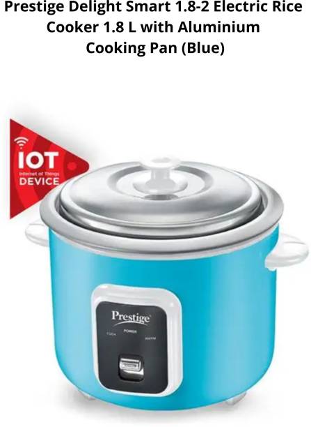 Prestige Delight Smart 1.8-2 Electric Rice Cooker 1.8 L with Aluminium Cooking Pan Electric Rice Cooker