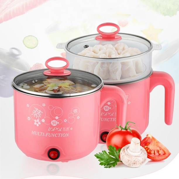 CREATION BAZAAR Multi-Function Electric CookerNon-stick Cooking Pot/Mini Rice Cooker/Portable Rice Cooker, Egg Boiler, Travel Cooker, Egg Cooker
