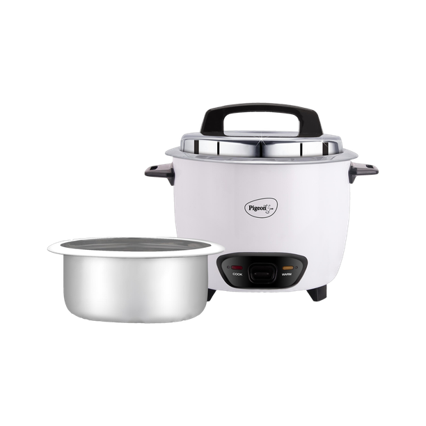Pigeon joy (with ss lid) - 1.8 l (single pot) Electric Rice Cooker with Steaming Feature