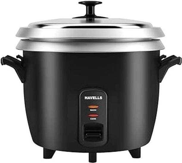 HAVELLS RISO Plus 1.8 L 2 Bowl Electric Rice Cooker with Steaming Feature