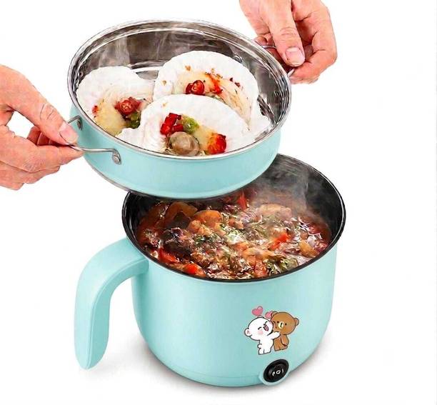 CREATION BAZAAR Non-Stick Multiperpse Rice Cooker Portable Multi-Function Cooking Hot Rice Cooker, Travel Cooker, Egg Cooker, Egg Boiler