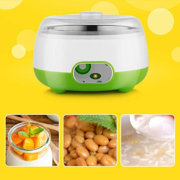 BazaarNest SS Container with Lid Kitchen Appliance Yogurt Maker Slow Cooker