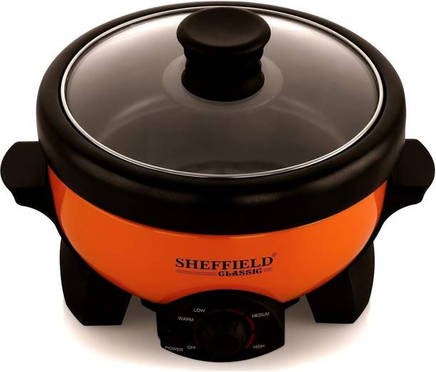 Sheffield Classic 3-In-1 Aluminum Multi-Cooker 2L(Boil, Grill, Fry) 800W, Non Stick, Deep Fryer, Travel Cooker, Food Steamer