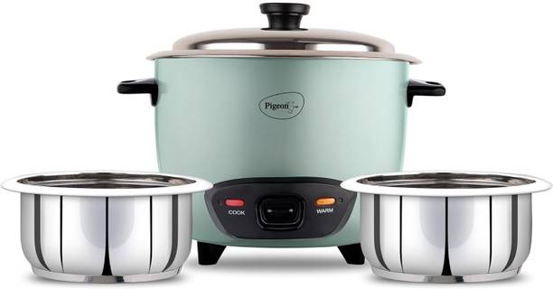Pigeon Inox Stainleess Steel Automatic Electric Rice Cooker