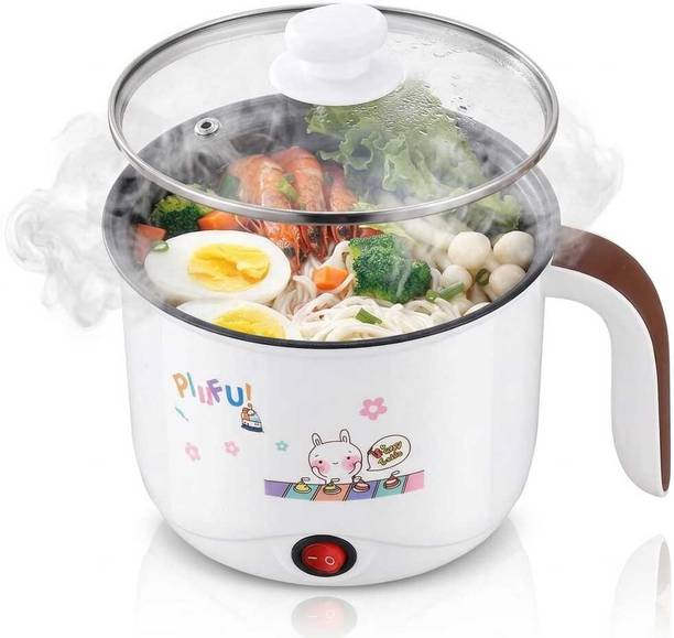 CREATION BAZAAR Non-Stick Hot Multiperpse Rice Cooker Portable Multi-Function Cooking Pot Rice Cooker, Travel Cooker, Egg Cooker, Egg Boiler, Food Steamer