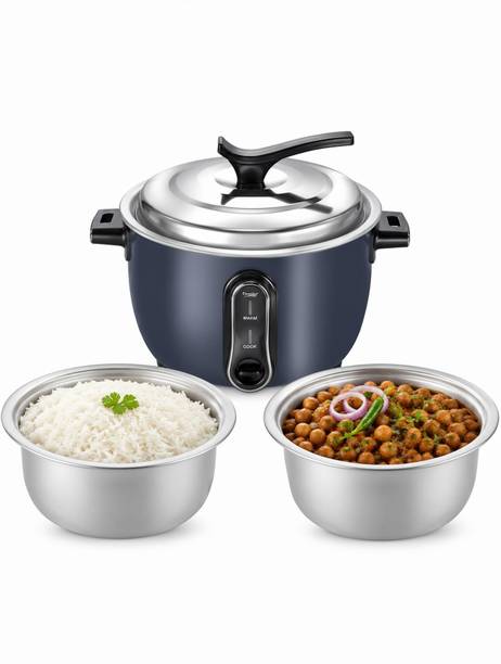 Prestige Delight PRCO 4.2-2 1650W Open Type|Aluminium Cooking Pan 2U|Cool Touch Handles Electric Pressure Cooker