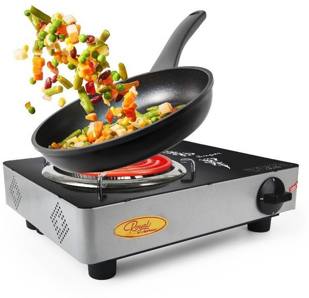 Royal Appliance HPC-10 Black & Stylish Barbeque Special 2K Watt Hot Plate (IRON COIL HOT PLATE} Electric Cooking Heater