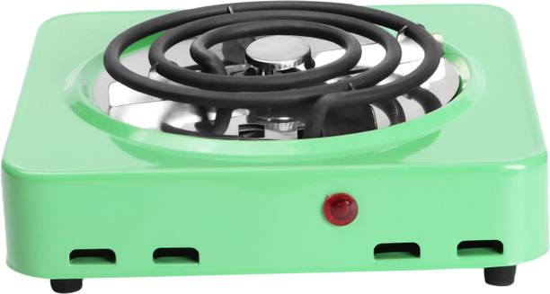RYNATY RUSTPROOF CLASSY BIG PORTABLE 1000WATTS SHOCKPROOF RADIANT COOKTOP, Green Electric Cooking Heater