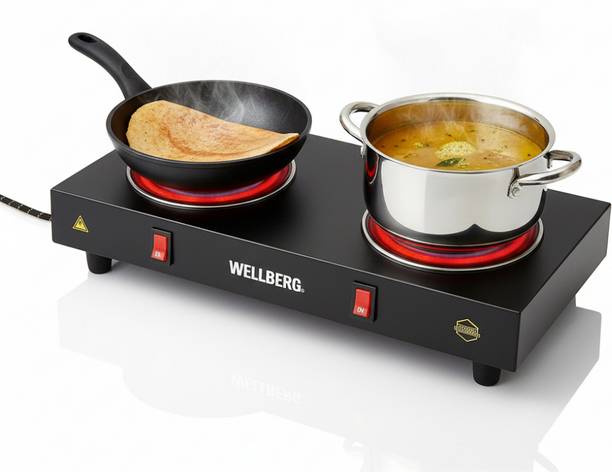 WELLBERG 2000 W Radiant Cooktop Push Button
