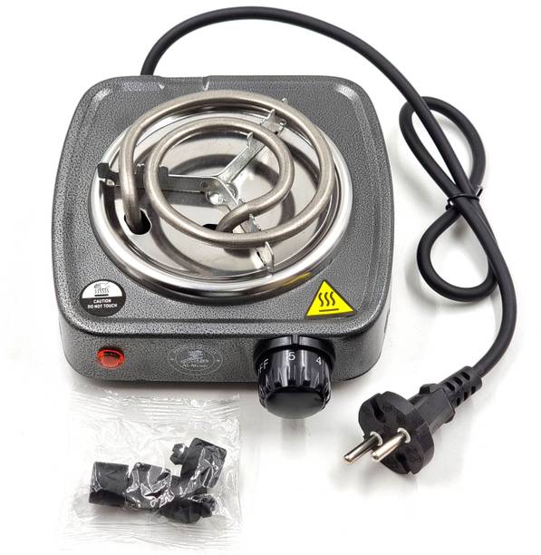 al-afandi Grey (220V & 500W) Small Electric Coil Heater, Cooktop Hotplate, Charcoal Burner Electric Cooking Heater
