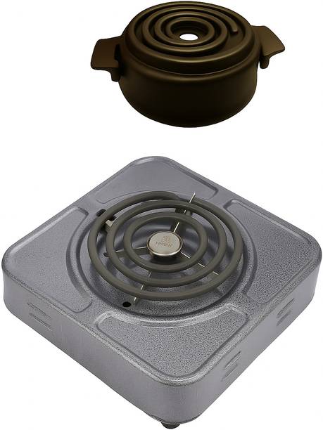 royalry "Dual Electric Hot Plate Combo | 1000W + 500W | Fast Heat, Compact Build" Electric Cooking Heater