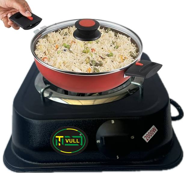 NETVULL Metal 2000 Watts Sealed Hotmak Electric Coil Hot Plate Induction Cooktop Electric Cooking Heater