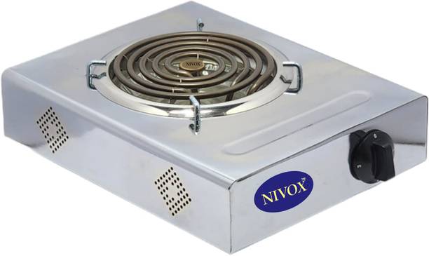 NIVOX Stainless Steel Electric Coil Hot Plate Stove | Single Burner Portable Heater Electric Cooking Heater