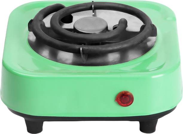 RYNATY RUSTPROOF CLASSY MINI PORTABLE 500WATTS SHOCKPROOF RADIANT COOKTOP, Green Electric Cooking Heater
