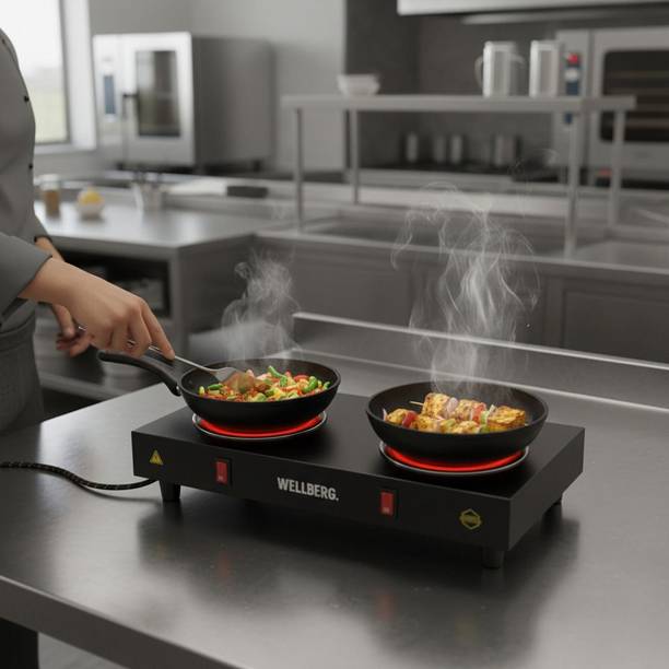 WELLBERG 2000 W Radiant Cooktop Push Button