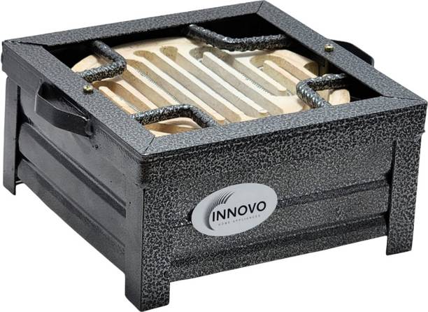 INNOVO TRADERS Grey-Black Electric Cooking Heater | Shockproof Ceramic Coil Chulha | Iron Body Electric Cooking Heater