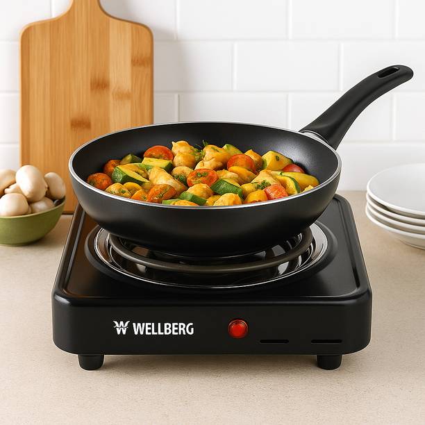 WELLBERG 1000 W Radiant Cooktop Jog Dial