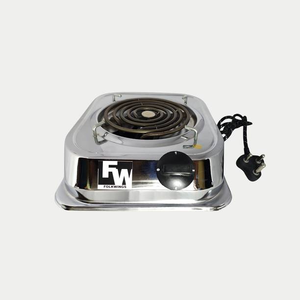 Folkwings Electric Coil Hot Plate 2000 Watt Stainless Steel Body Electric Cooking Heater
