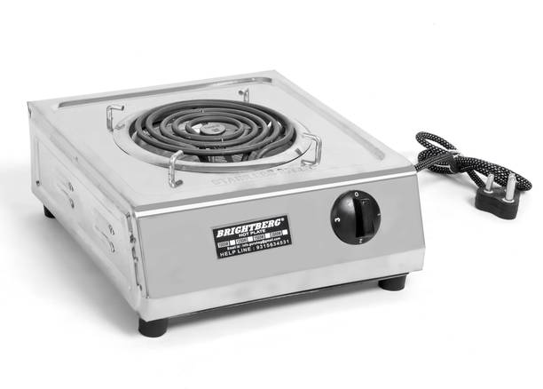 BRIGHTBERG Manual G Coal Induction Cooktop Hot PlateElectric Stove 1250 Watts SS 1 Year Electric Cooking Heater