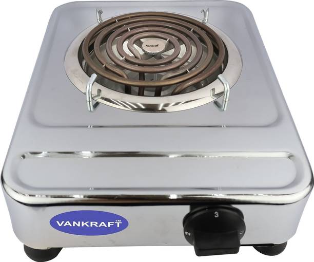 Vankraft 2000W Electric Coil Stove | Single Burner | Stainless Steel Body Electric Cooking Heater