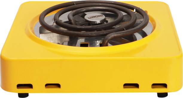 RYNATY RUSTPROOF CLASSY BIG PORTABLE 1000WATTS SHOCKPROOF RADIANT COOKTOP, Yellow Electric Cooking Heater