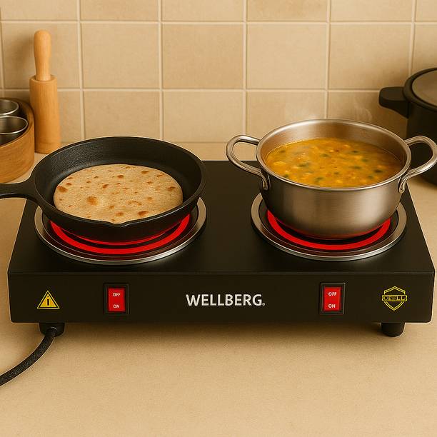 WELLBERG 2000 W Radiant Cooktop Push Button