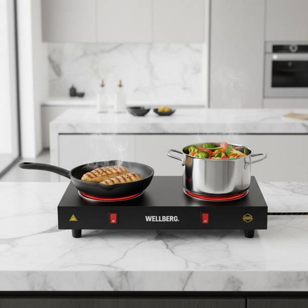 WELLBERG 2000 W Radiant Cooktop Push Button