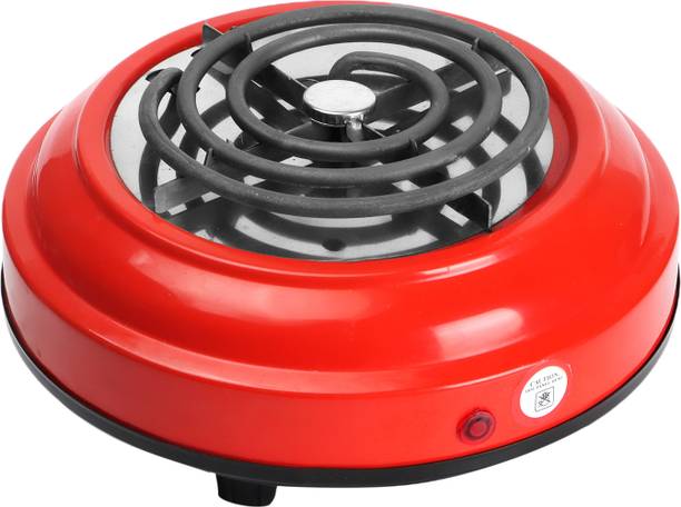 RYNATY RUSTPROOF CLASSY BIG ROUND PORTABLE 1000WATTS SHOCKPROOF RADIANT COOKTOP, Red Electric Cooking Heater