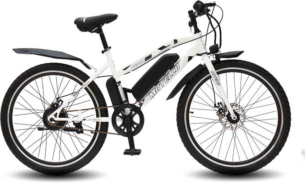 MATELCO FEA UNISEX WHITE 26 inches 27 Gear Lithium-ion (Li-ion) Electric Cycle