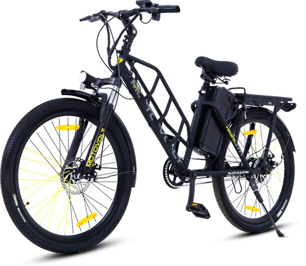 मोटोवोल्ट HUM 26 inches सिंगल स्पीड Lithium-ion (Li-ion) इलेक्ट्रिक साइकिल