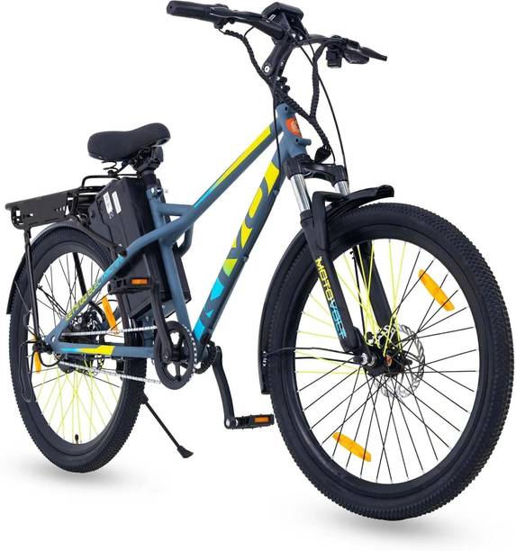 Motovolt Kivo Lite Solid Gray Satin Range upto 45 Km in PAS Mode 26 inches Single Speed Lithium Iron Phosphate Electric Cycle