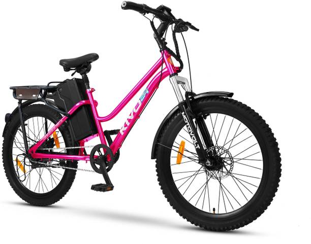 Motovolt Kivo 24 Lite Normal Range Pink 24 inches Single Speed Lithium-ion (Li-ion) Electric Cycle
