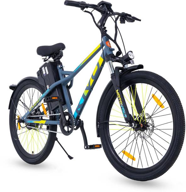 Motovolt Kivo Standard Mid Range Solid Grey Satin 26 inches Single Speed Lithium-ion (Li-ion) Electric Cycle