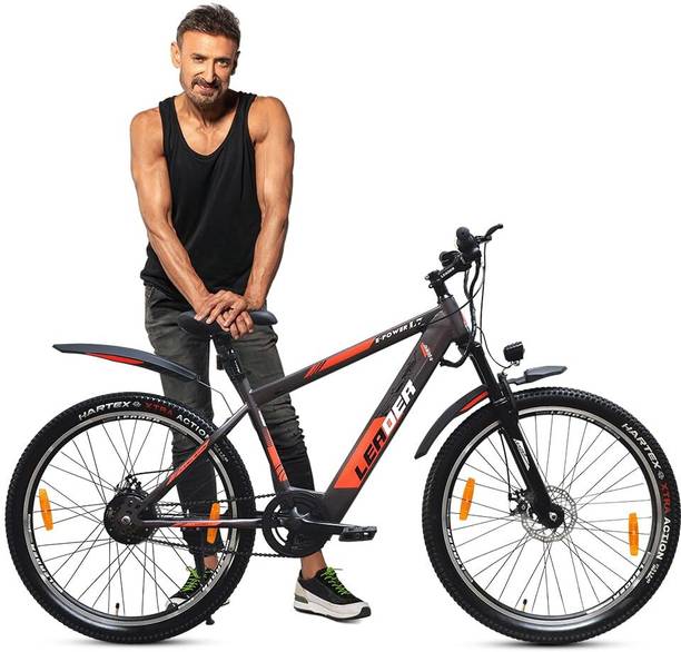 LEADER E-Power L7 27.5T Electric Bike with Front Suspension & Dual Disc Brake 27.5 inches Single Speed Lithium-ion (Li-ion) Electric Cycle