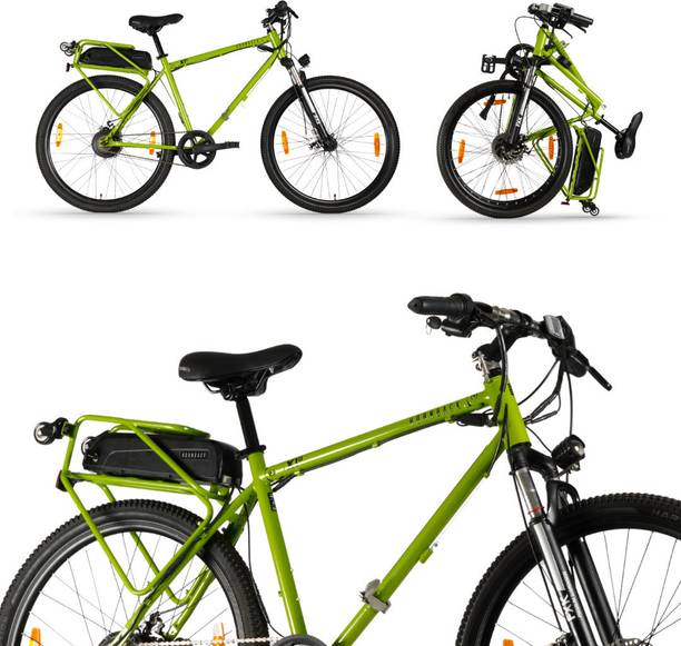 HORNBACK X1s Full Size Foldable Electric Cycle Unisex , 10.40 Ah Battery, 60KM Range 27.5 inches Single Speed Lithium-ion (Li-ion) Electric Cycle