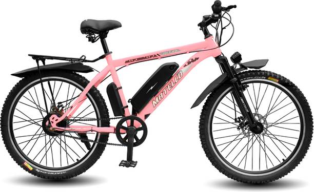 MATELCO ULTRA EA26 PINK 26 inches Single Speed Lithium-ion (Li-ion) Electric Cycle