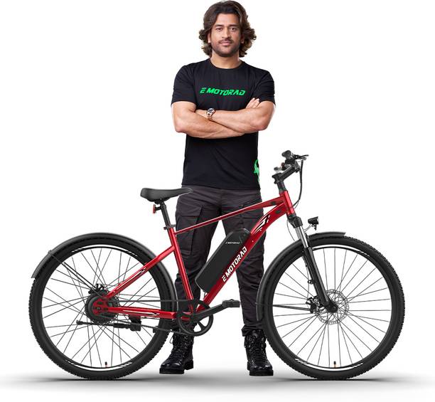 EMotorad X1_Red 27.5 inches Single Speed Lithium-ion (Li-ion) Electric Cycle