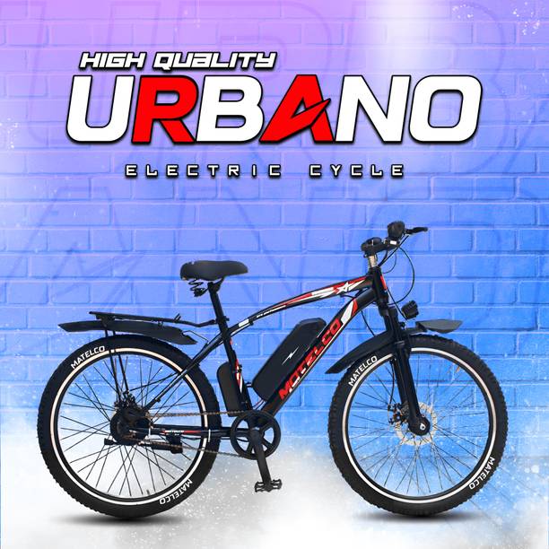 MATELCO URBANO EA26 WITH CARRIER 26 inches Single Speed Lithium-ion (Li-ion) Electric Cycle