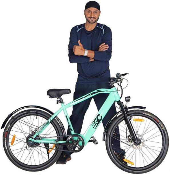 GOSPORTY Electric Mountain Bicycle 250-Watt Motor, Dual Disc Brakes Up to 40 km Range, 26 inches Single Speed Lithium-ion (Li-ion) Electric Cycle
