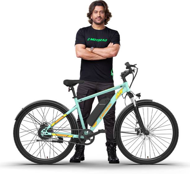 EMotorad X1 Eclectic cycle Sky Blue 27.5 inches Single Speed Lithium-ion (Li-ion) Electric Cycle
