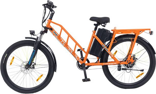 Motovolt HUM Long Range Smart Plus 26 inches Single Speed Lithium-ion (Li-ion) Electric Cycle