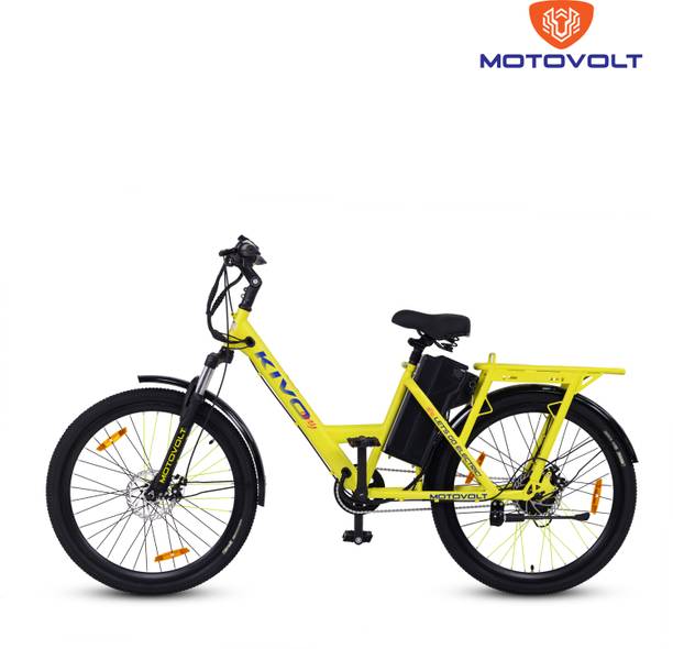 मोटोवोल्ट KIVO Easy Bicycle with Integrated Back Carrier 26 inches सिंगल स्पीड Lithium-ion (Li-ion) इलेक्ट्रिक साइकिल
